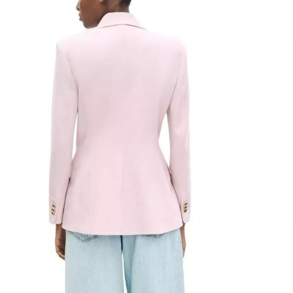 Zara light pink tailored double breasted blazer - XL 7608/548 - Picture 2 of 7